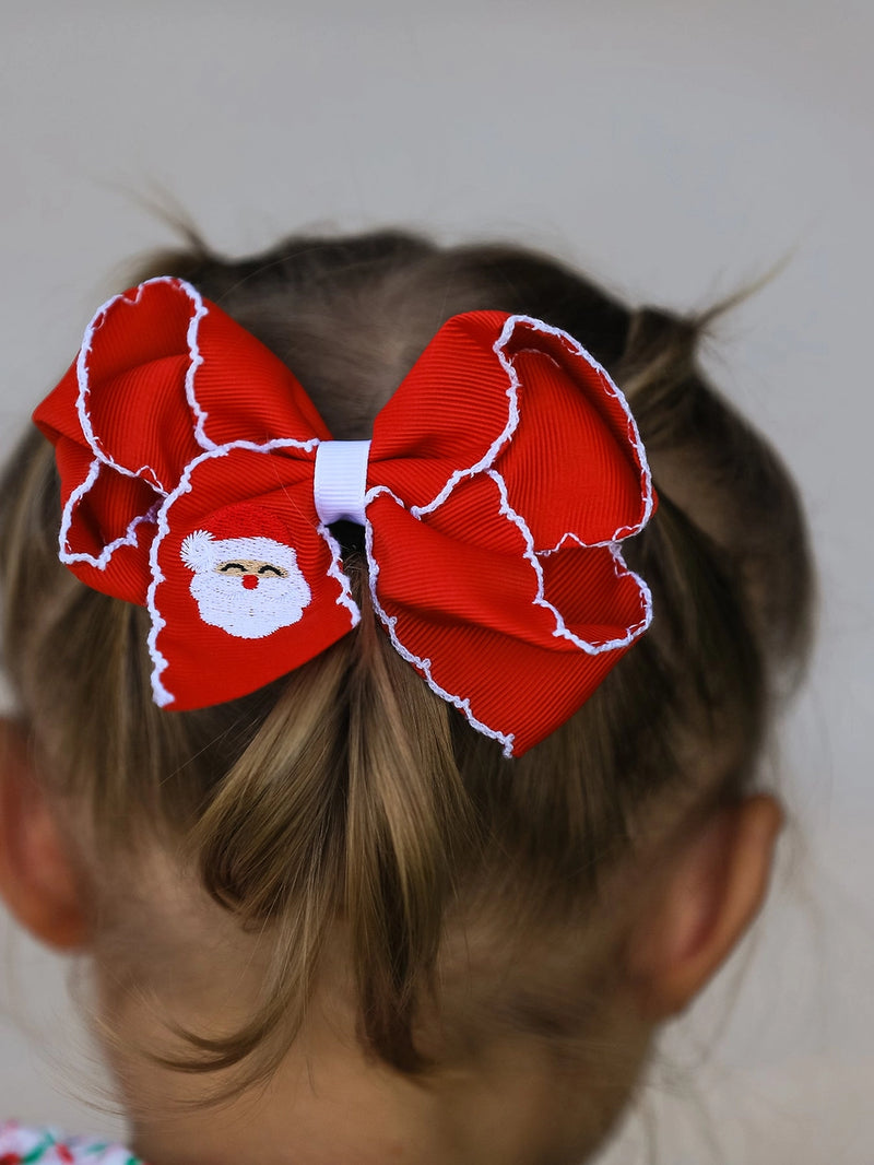 The Holidaze Clips (Red Embroidered Santa)