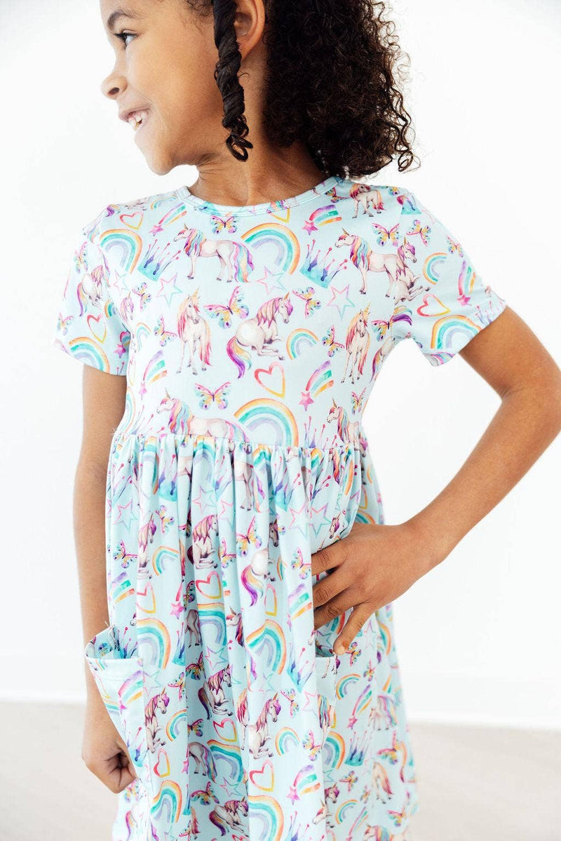 Queen of Unicorns Pocket Twirl Dress