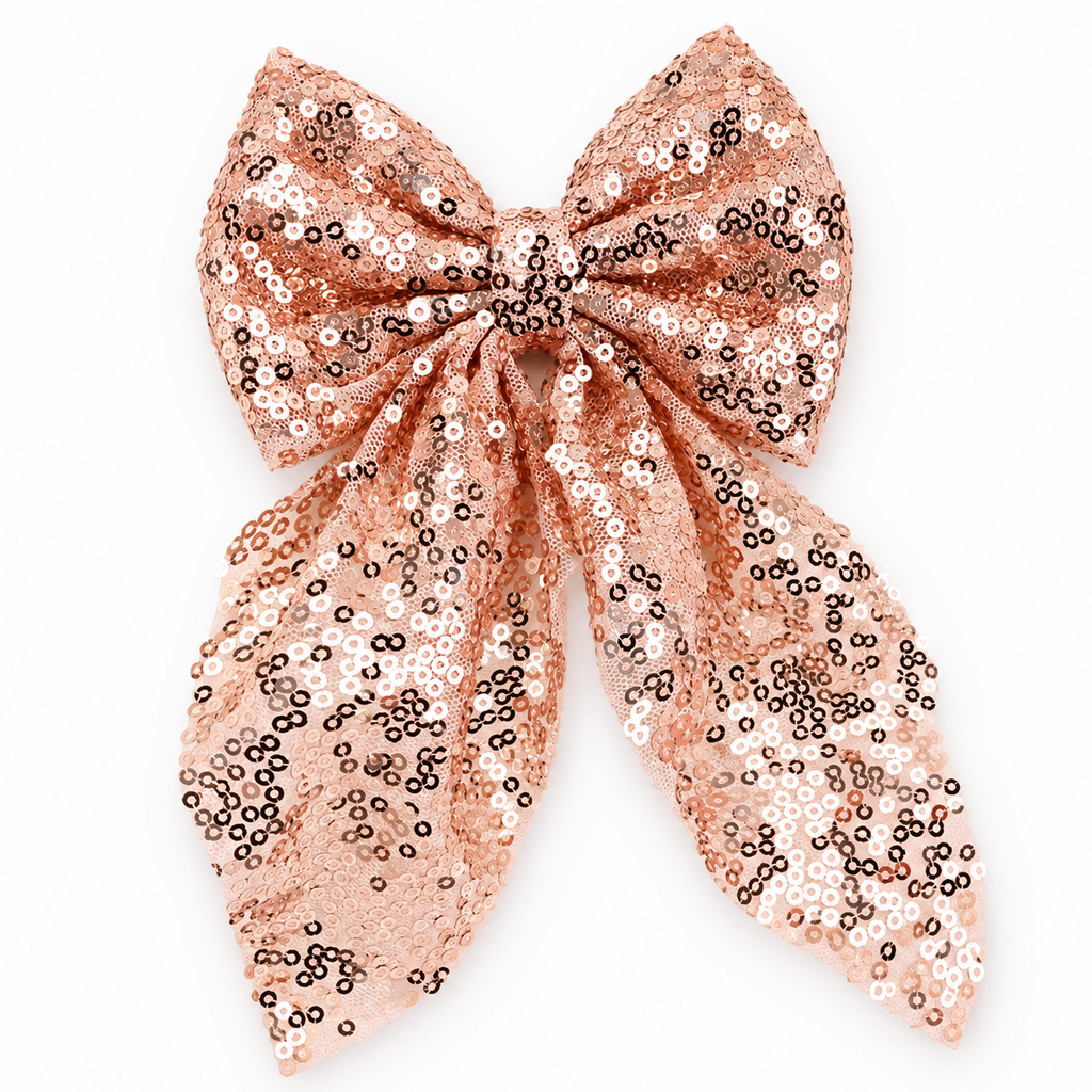 Finishing Touches: Rose Gold Glitter Bow