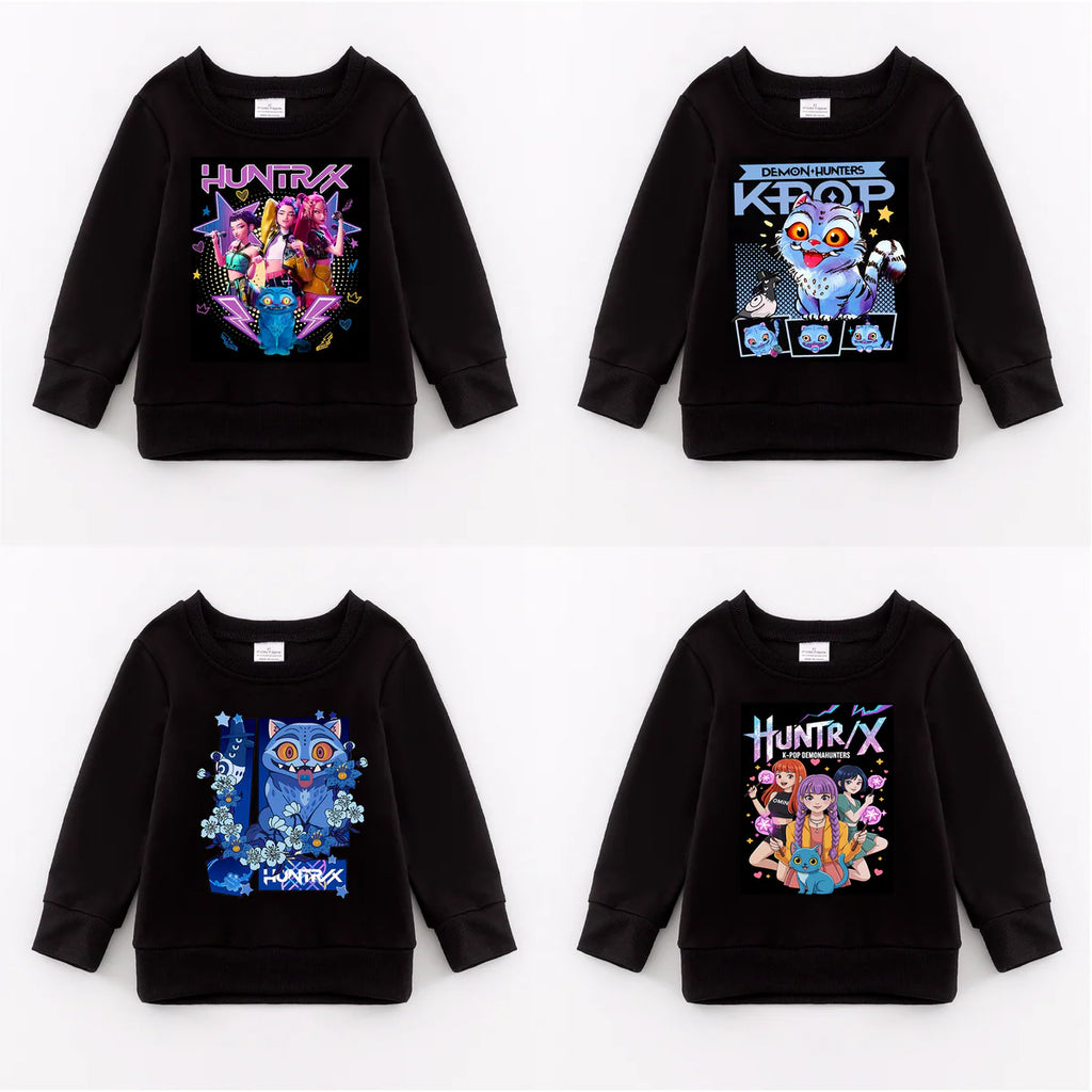 K-Pop Demon Hunters Exclusive Pre-Sale: Crewneck Sweatshirt (black)