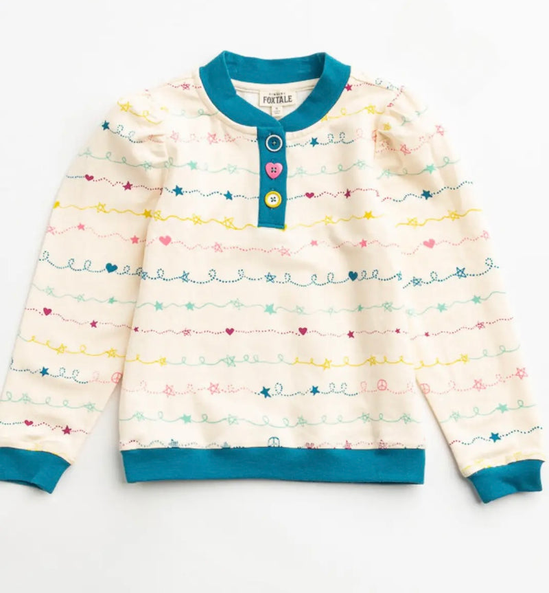 Snowflake Scribbles Top