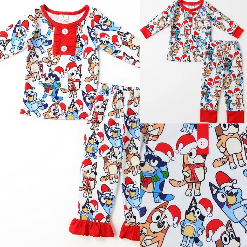 Holiday Pajama Pre-Sale (Red Trimmed Bluey)