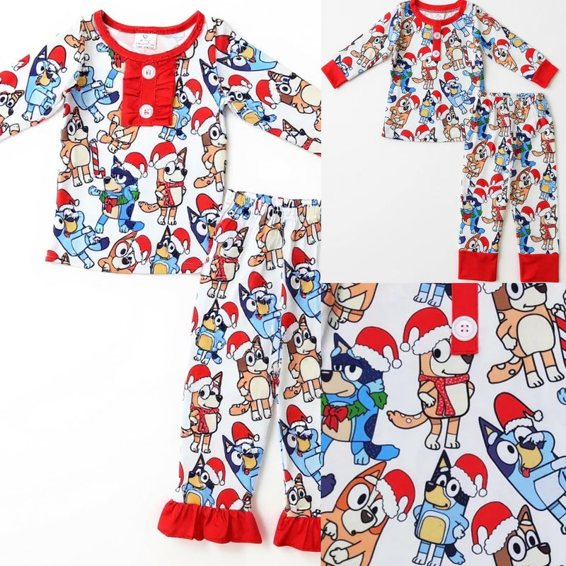 Holiday Pajama Pre-Sale (Red Trimmed Bluey)