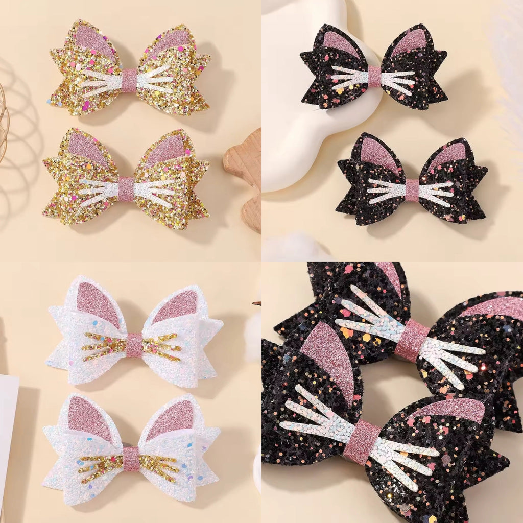 The Glittery Kitty Clips