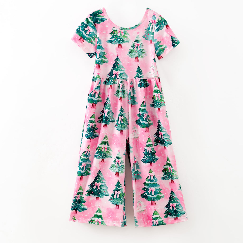 Snow Falling on Cotton Candy Skies Jumpsuit (2T-9Y)