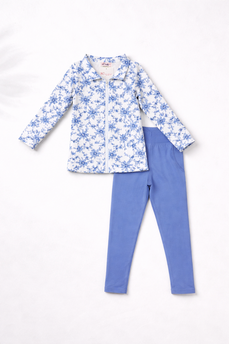Blue Belle & the Bow Athleisure Set