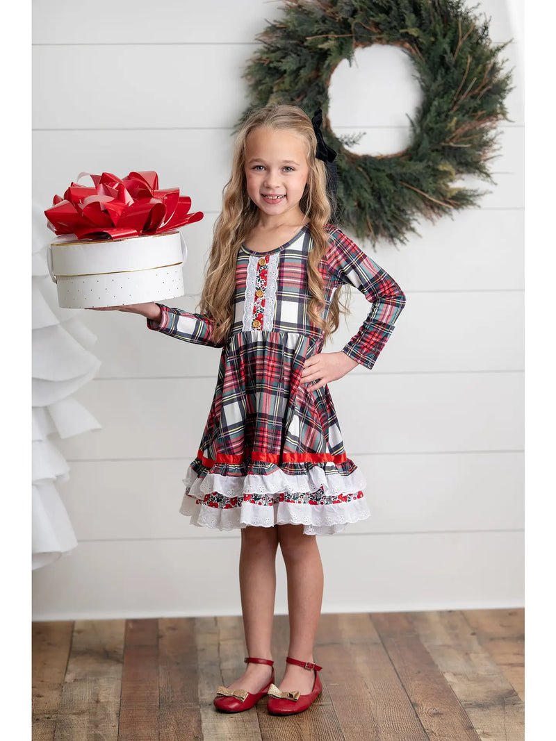 Merry Little Christmas Dress (2T-12Y)