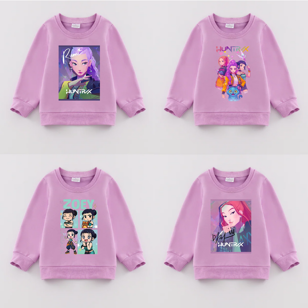 K-Pop Demon Hunters Exclusive Pre-Sale: Crewneck Sweatshirt (lavender)
