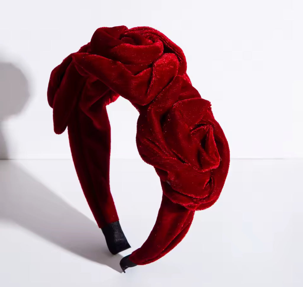 Christmas Rose Headband
