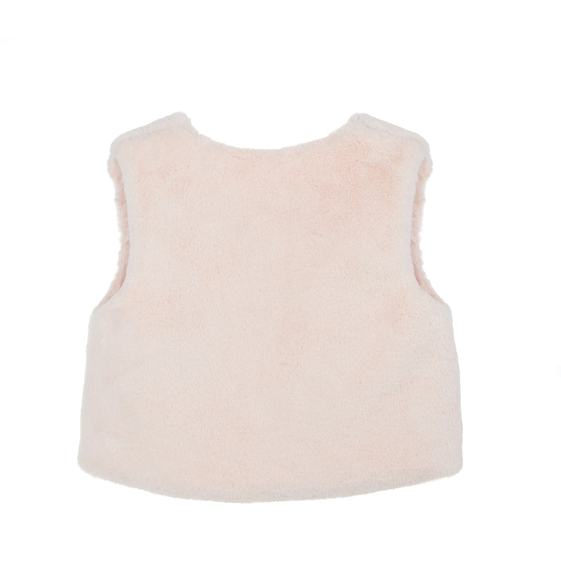 Perfectly Pink Fluff Vest (2T-6Y)