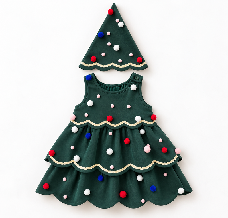 Deck the Halls Dress (6M-4T)