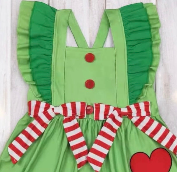 Merry Grinchmas Dress (2T-9Y)