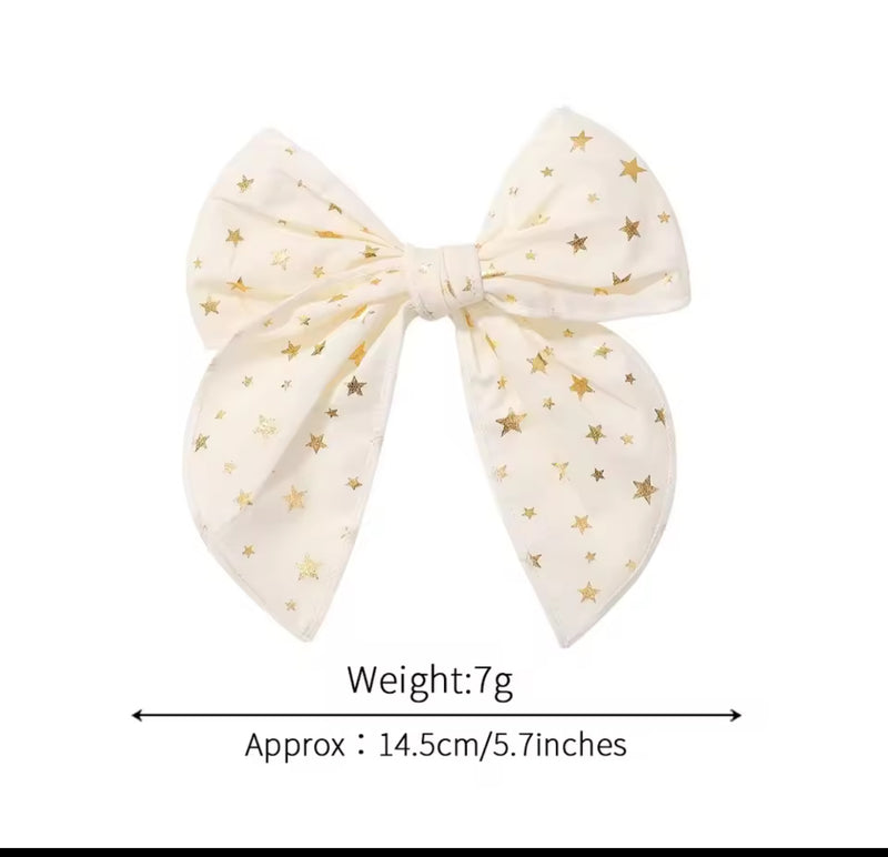 Believe Bow (red tartan)