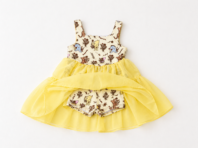 Tiny Twirl Society (Vintage Winnie the Pooh/ built In shorts)