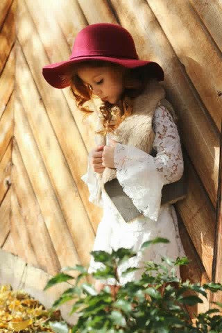 Fall Flow Floppy Hat (Burgundy)