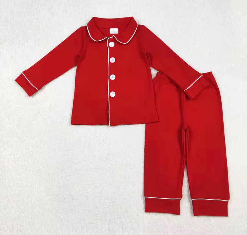 Holiday Pajama Pre-Sale (Classic Red with White Trim)