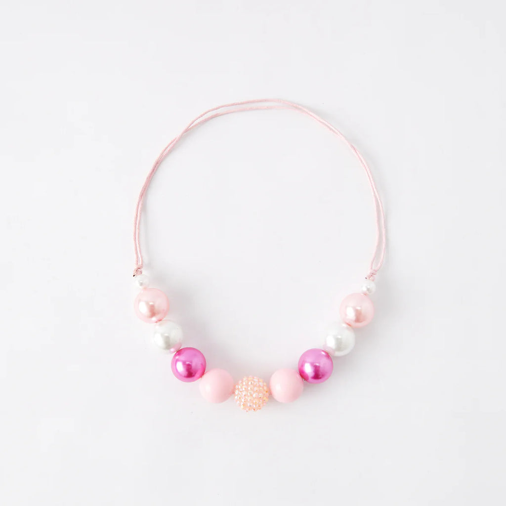 The LRW Accessory Edit (pink bubblegum necklace)
