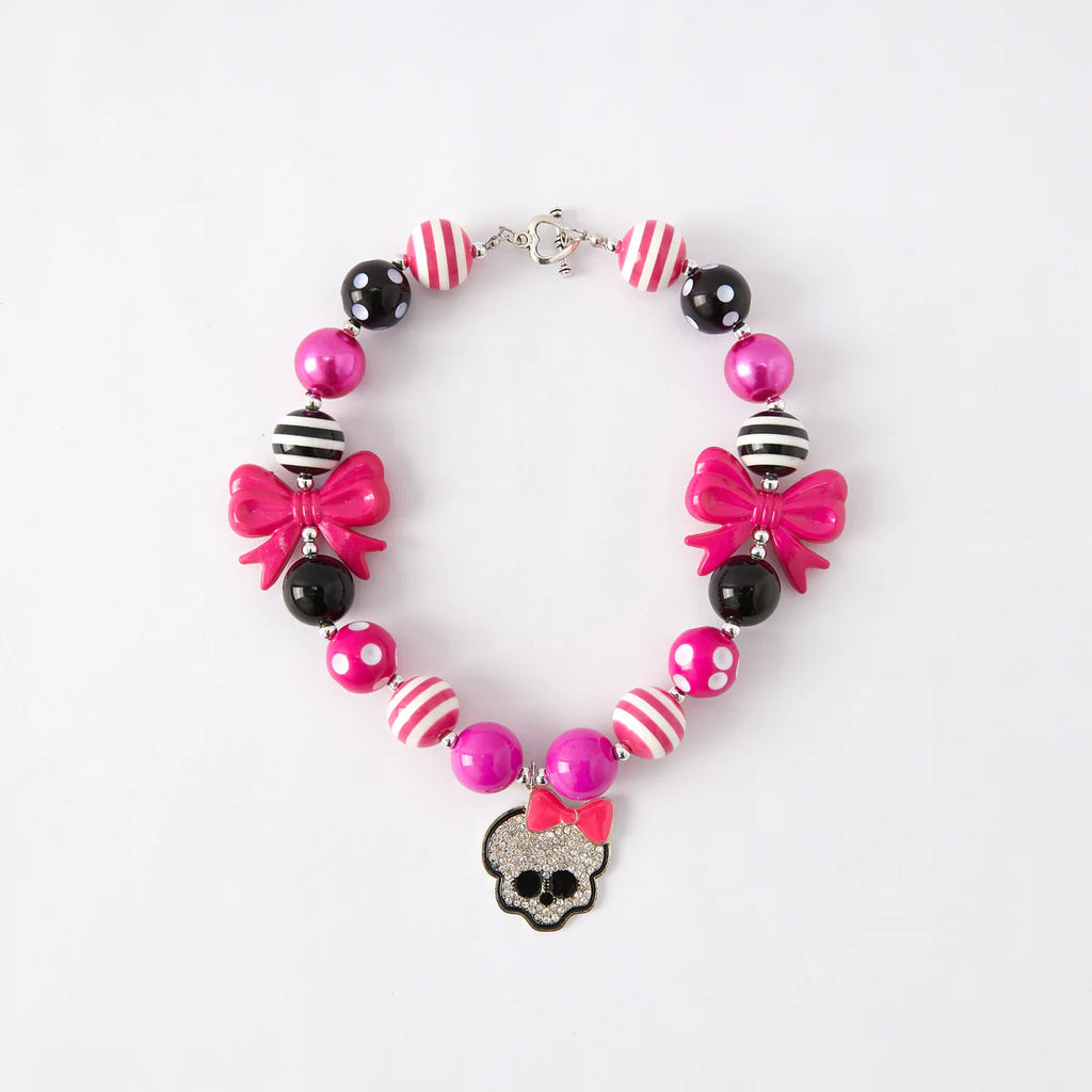 Accessorizing for Autumn (pink & black Halloween)