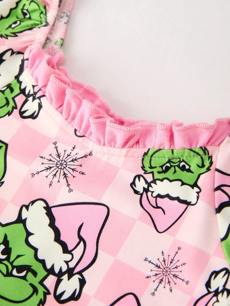 Bit of Christmas Twirl Dress Release (Pink Whoville Puffed Sleeves)