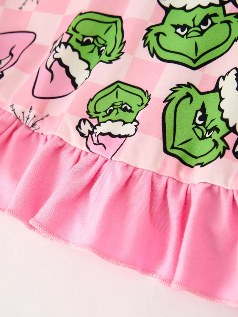 Bit of Christmas Twirl Dress Release (Pink Whoville Puffed Sleeves)