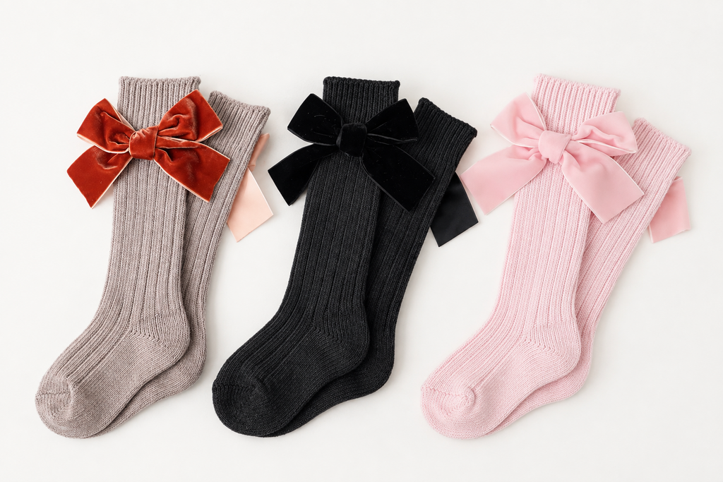 Fall Accessory Edit (Big Bow Velvet Knee Socks)