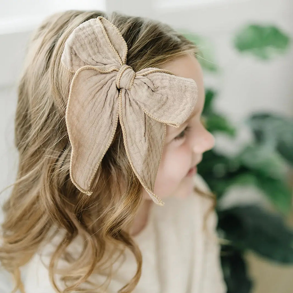 The Autumn Bow Edit (ecru or mustard gauze)