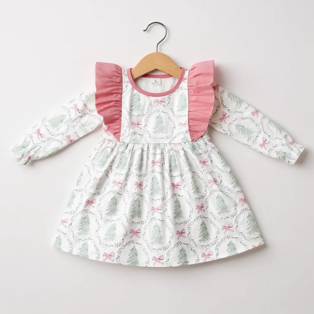 Snow Falling on Cotton Candy Skies Dress (2T-9Y)