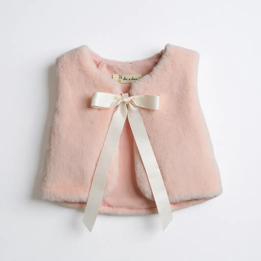 Perfectly Pink Fluff Vest (2T-6Y)