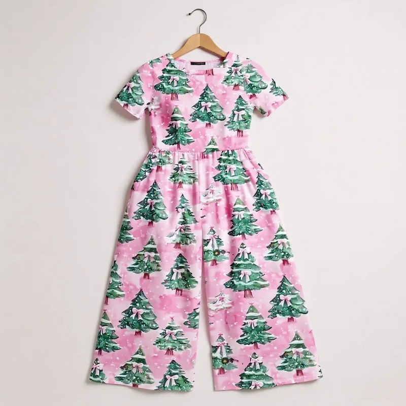 Snow Falling on Cotton Candy Skies Jumpsuit (2T-9Y)
