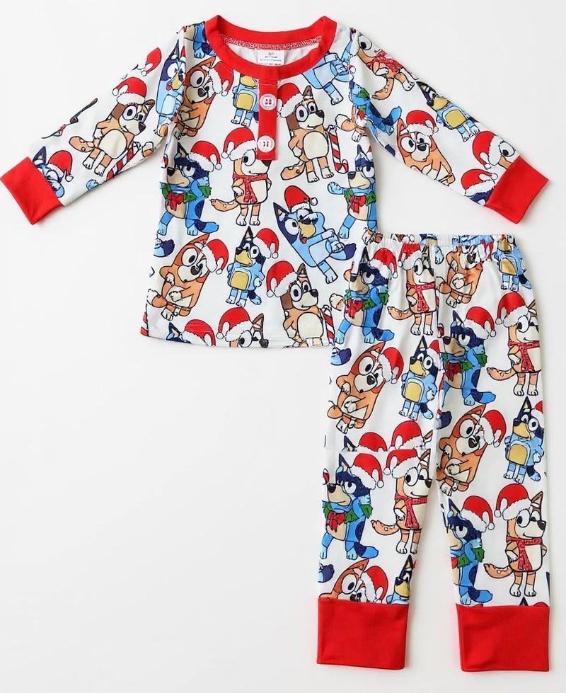 Holiday Pajama Pre-Sale (Red Trimmed Bluey)