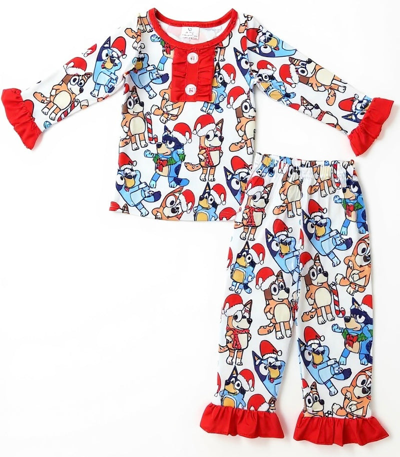 Holiday Pajama Pre-Sale (Red Trimmed Bluey)