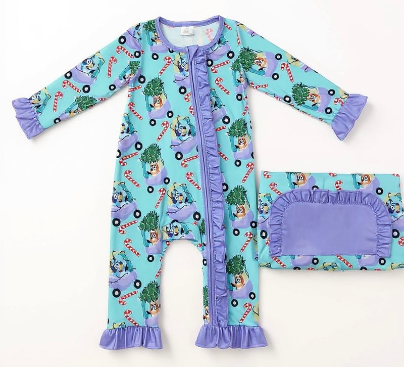 Holiday Pajama Pre-Sale (Aqua Bluey)