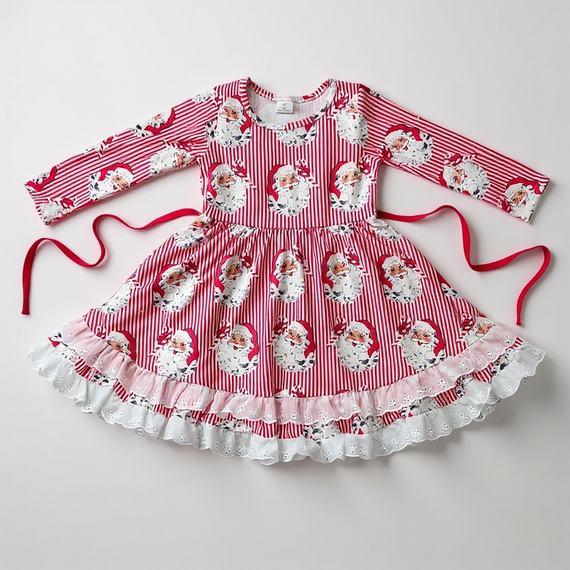 Santa’s Sweetheart Twirl Dress