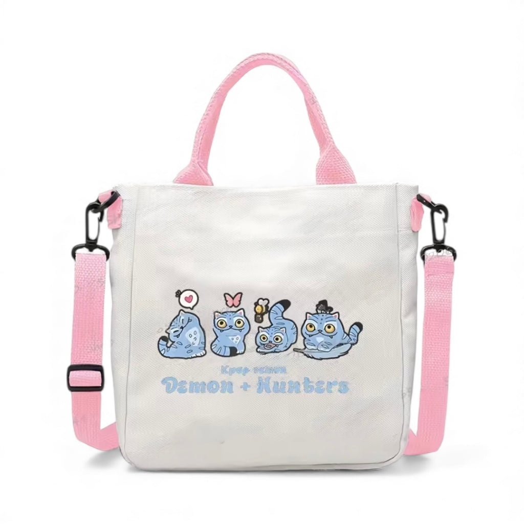 Derpy Tiger Canvas Messenger Bag