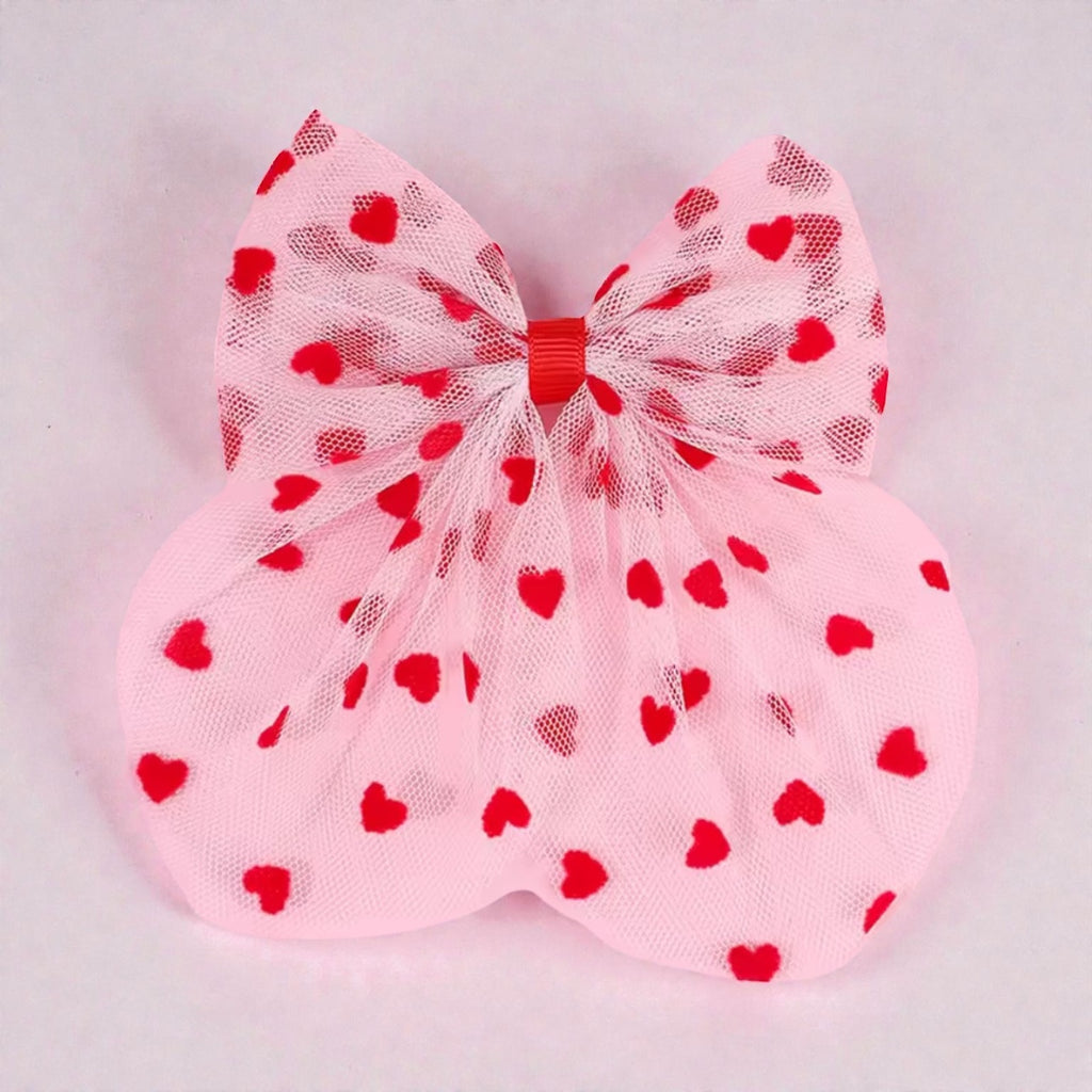 The LRW Hair Accessory Edit (pink tulle heart bow)