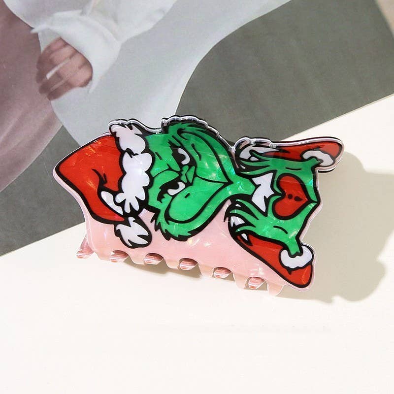 LRW Holiday Claw Clips: Grinch
