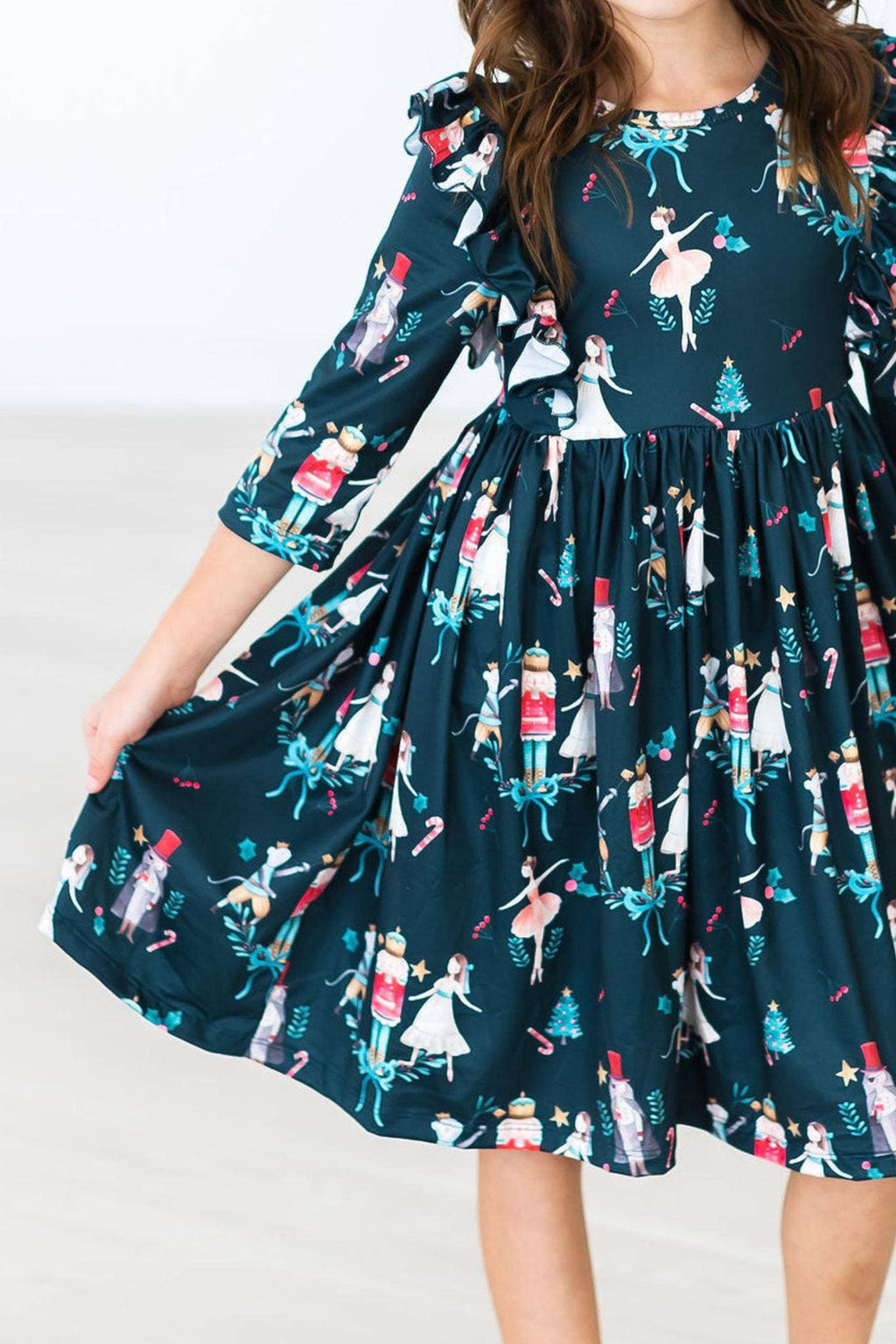 A Night at the Nutcracker Ruffle Twirl Dress