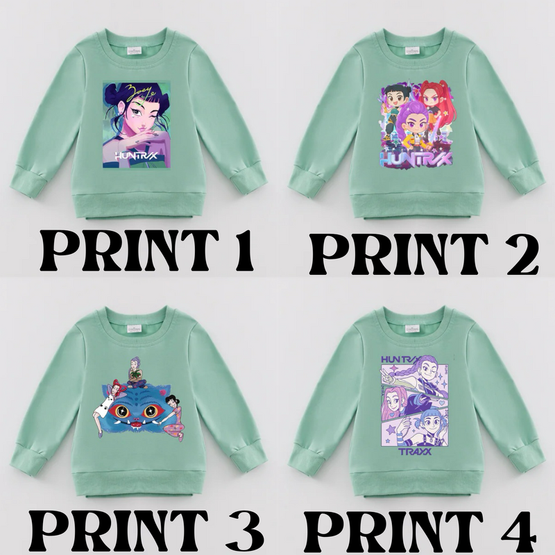 K-Pop Demon Hunters Exclusive Pre-Sale: Crewneck Sweatshirt (mint green)