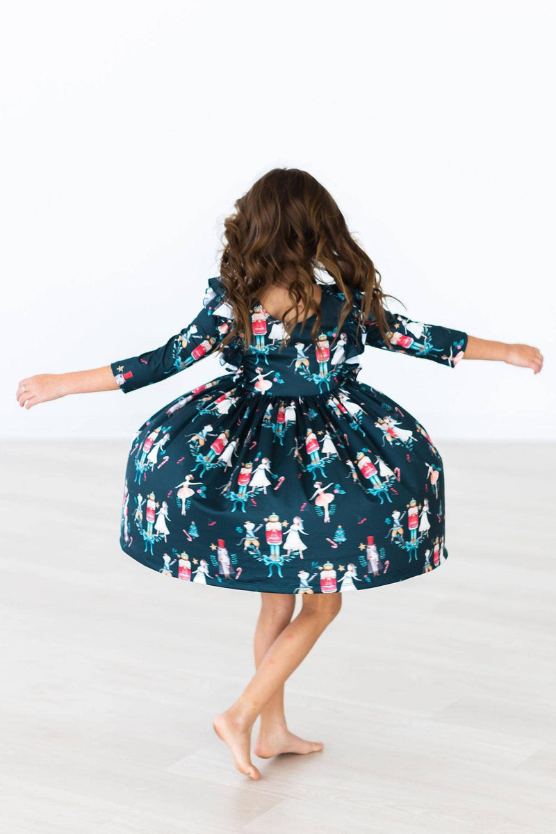 A Night at the Nutcracker Ruffle Twirl Dress