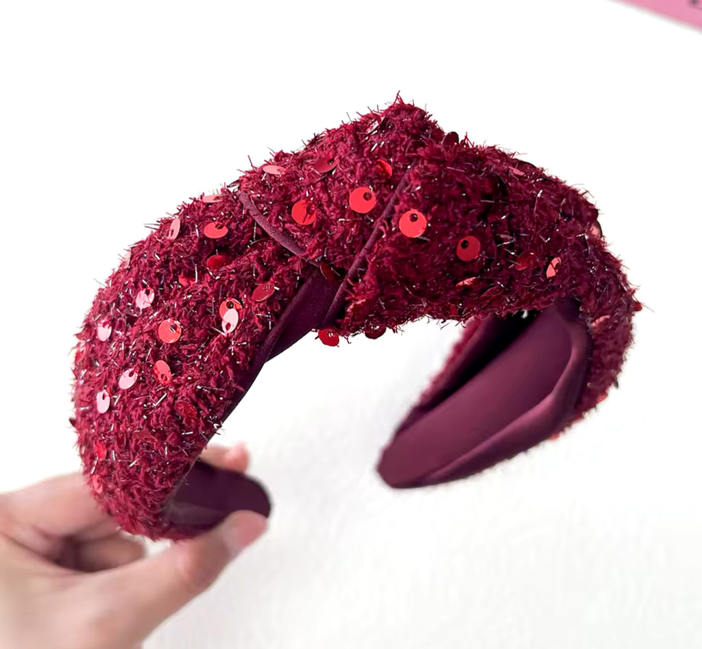 Burgundy Belle Headband