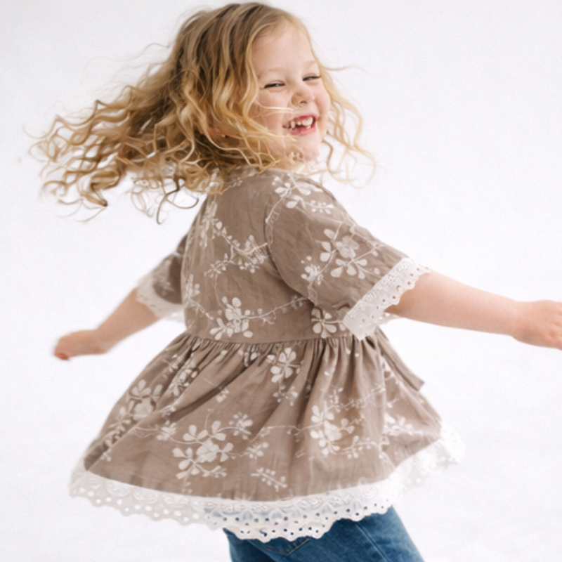 Autumn Whimsy Lace Cardigan