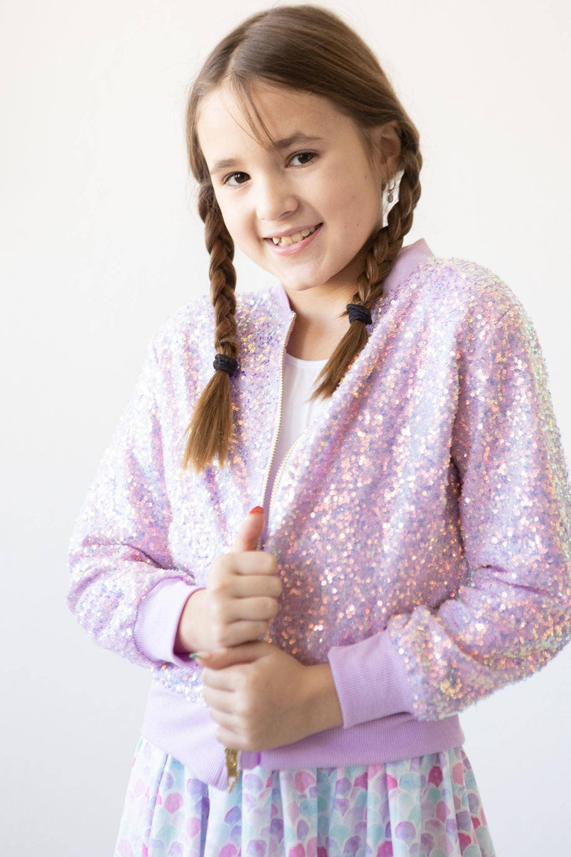Twinkle & Zip Jacket (lavender)