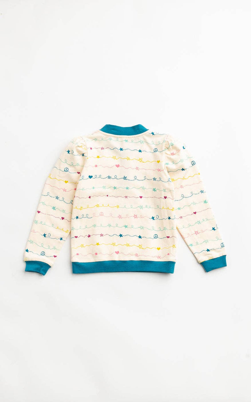 Snowflake Scribbles Top