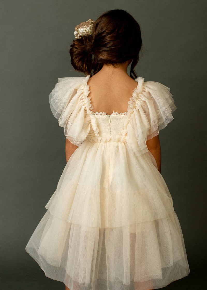 Ayla Petticoat Dress in Vanilla
