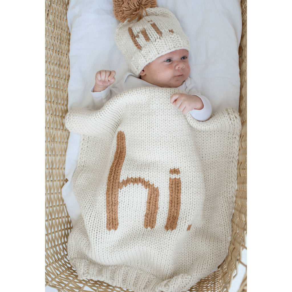 Hello, It’s Me Hand Knit Baby Blanket (Pecan)