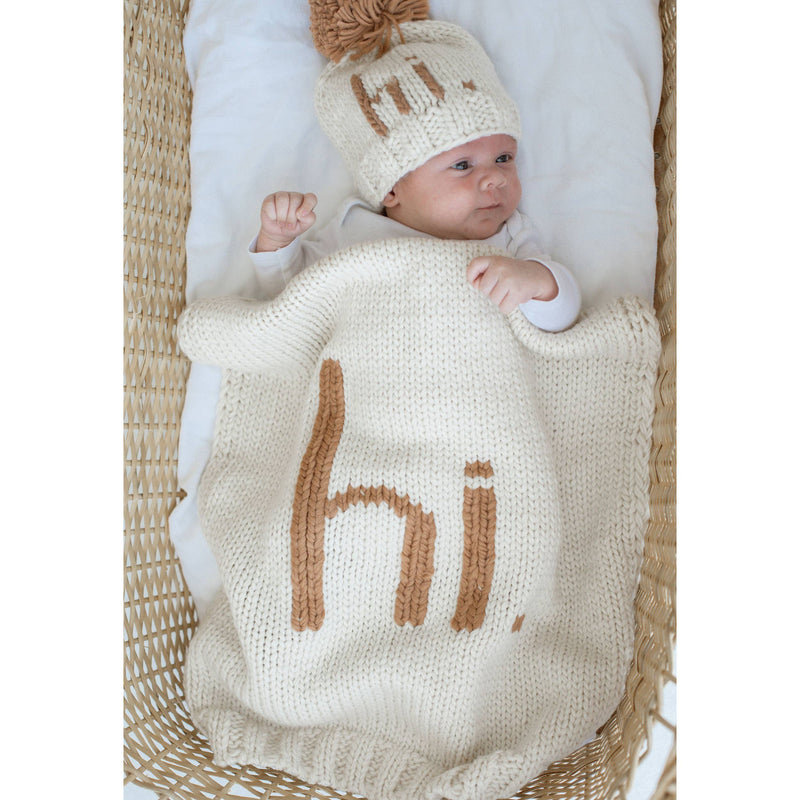Hello, It’s Me Hand Knit Baby Blanket (Pecan)