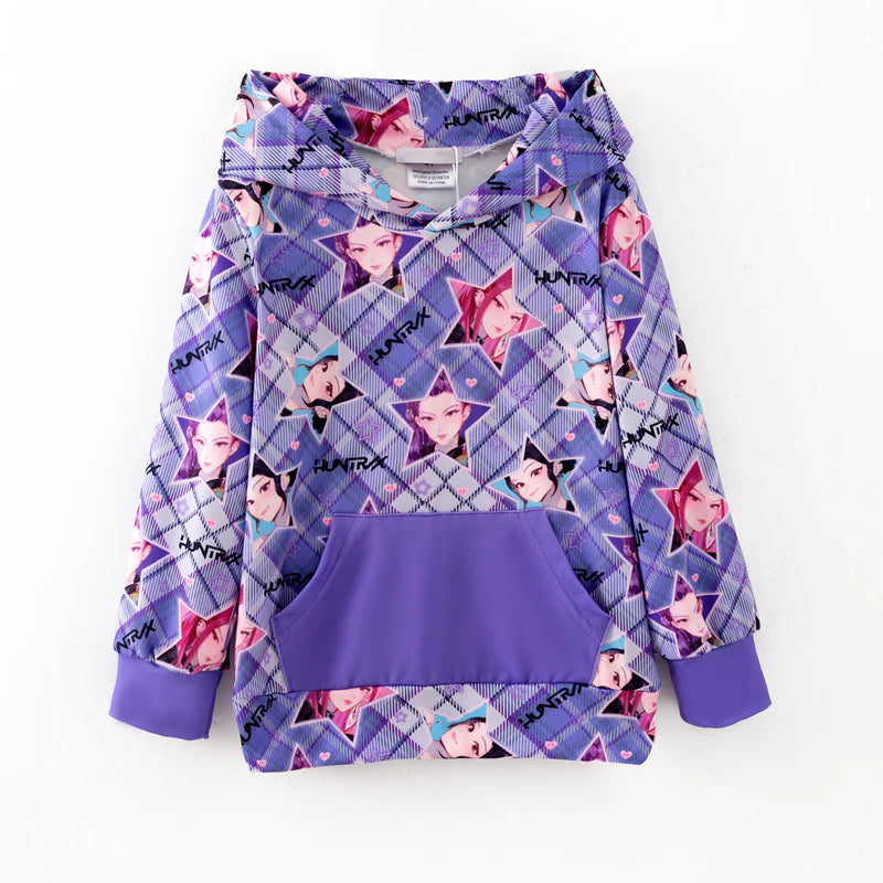 K-Pop Demon Hunters Exclusive Pre-Sale: Lightweight Kangaroo Pocket Hoodie