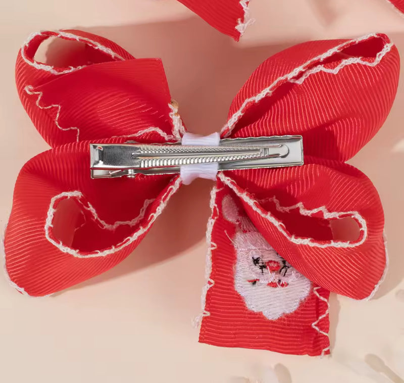 The Holidaze Clips (Red Embroidered Santa)