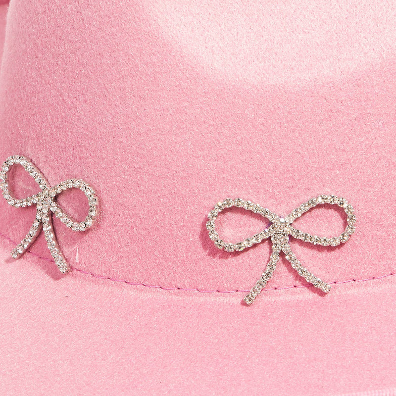 Rhinestone Ribbon Hat