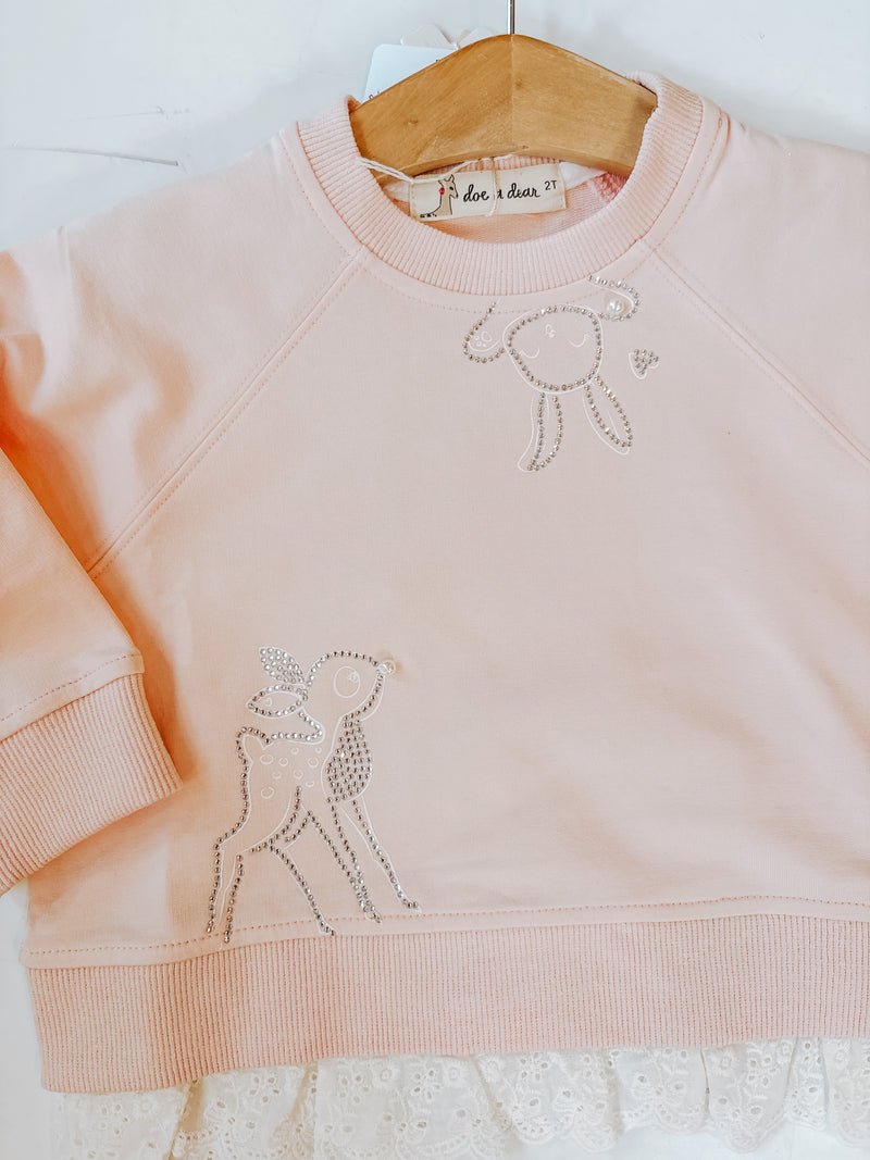 Doe a Deer Fancy Crewneck
